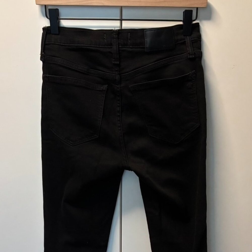 Madewell Roadtripper Black Skinny Jeans Women’s Size 26 Stretch High Rise Denim